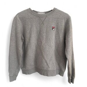 VINTAGE Fila Classic Gray Crewneck Sweater Medium